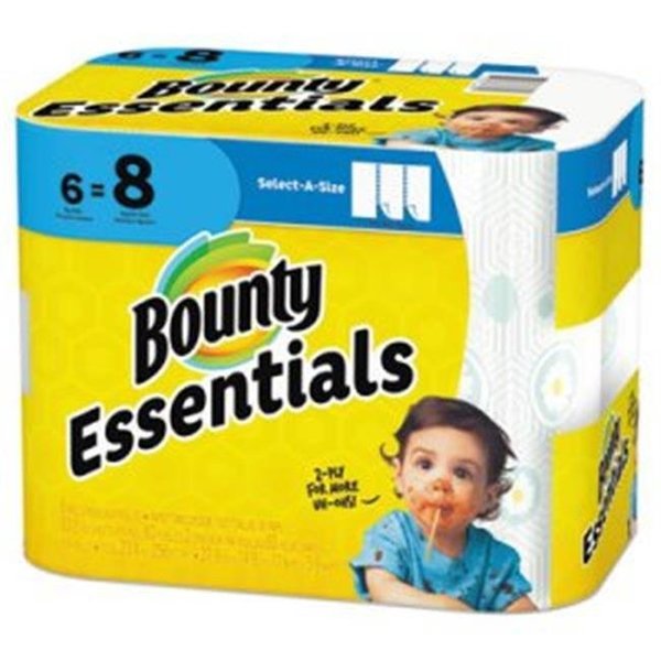 Procter & Gamble Procter & Gamble PGC74651 Bounty Basic Towel 6 Carton; White 74651